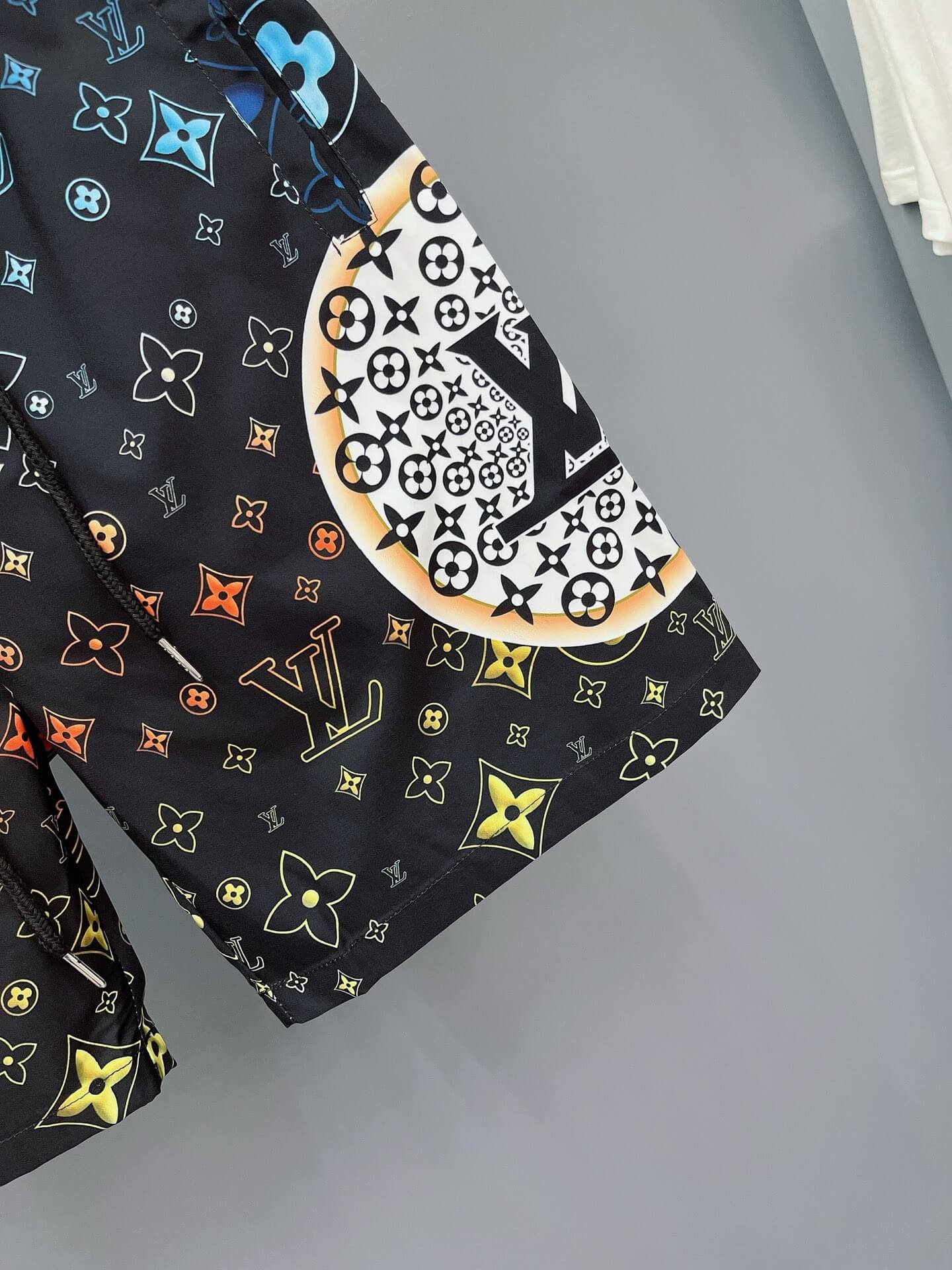 Short de plage tendance à imprimé intégral