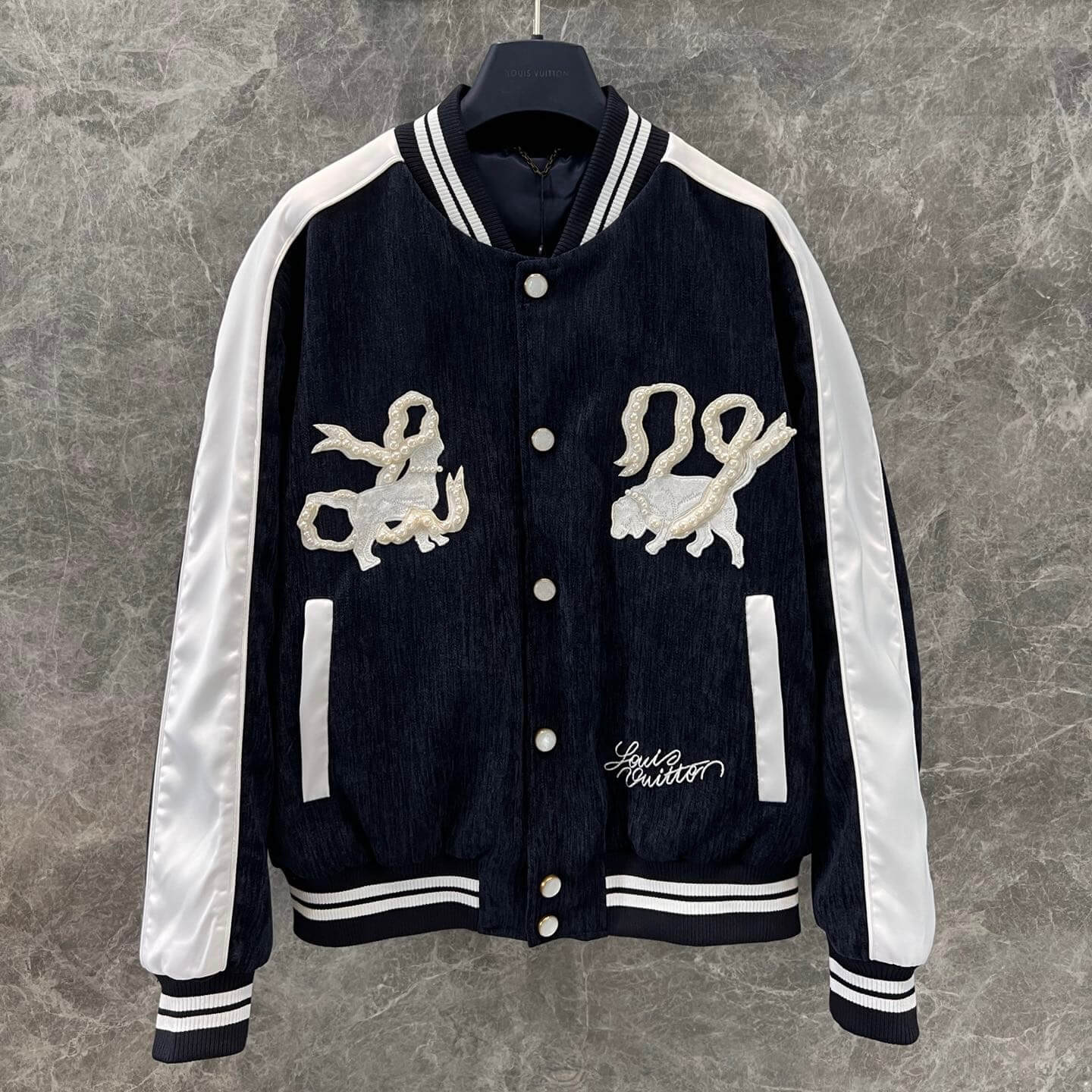 Street Fashion Doppelte Hundeperlenjacke