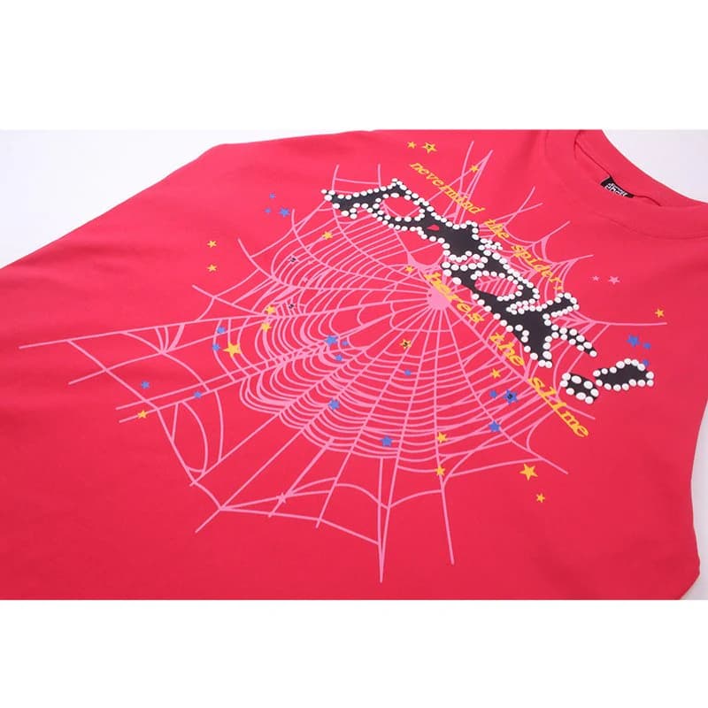 T-shirt classique rose et noir