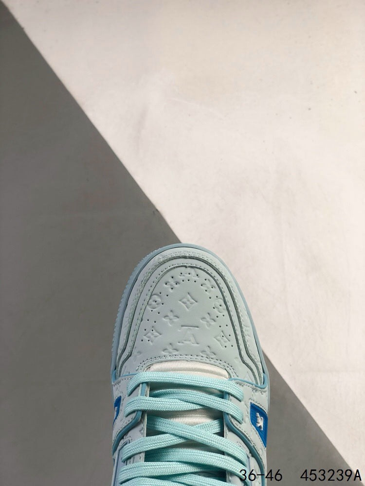 Baskets tendance rose clair