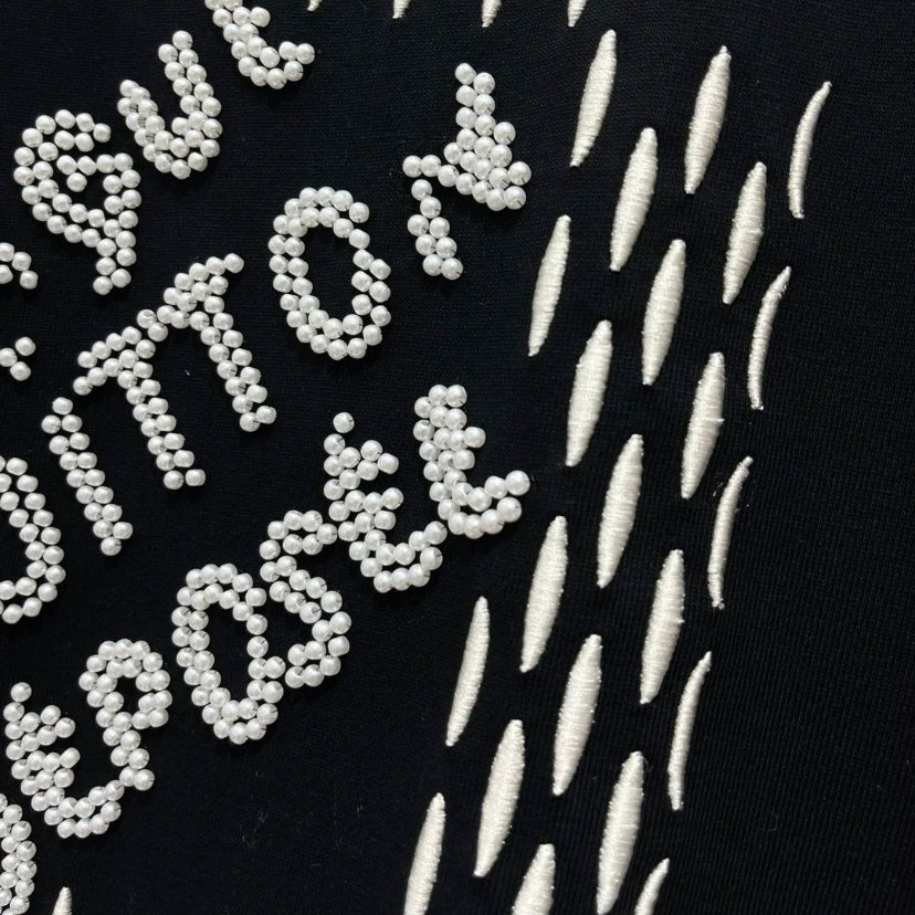 T-shirt brodé de perles