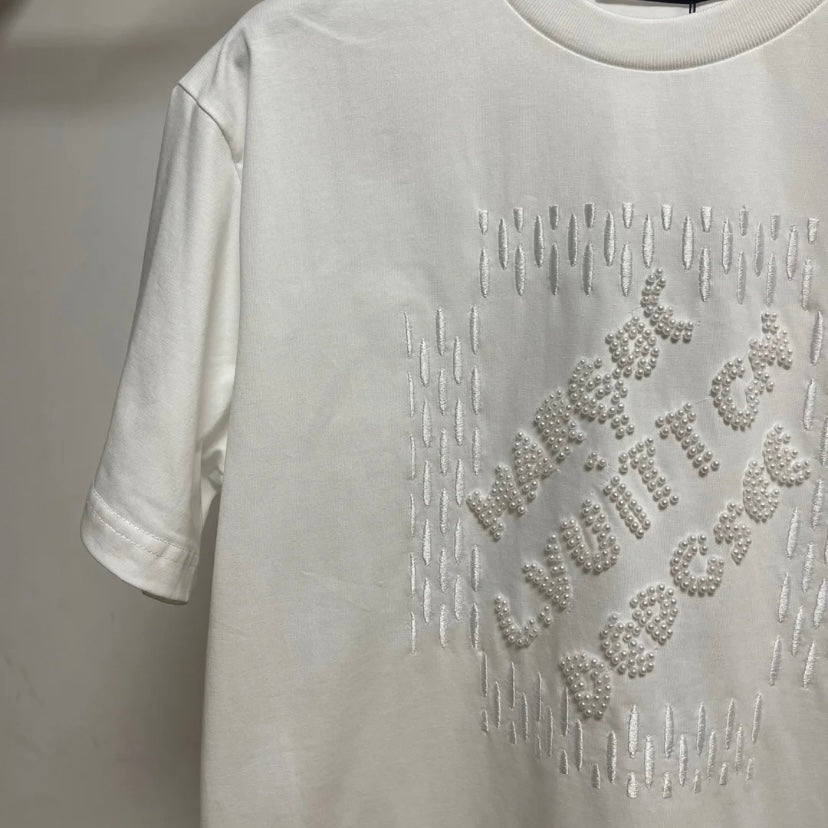 T-shirt brodé de perles