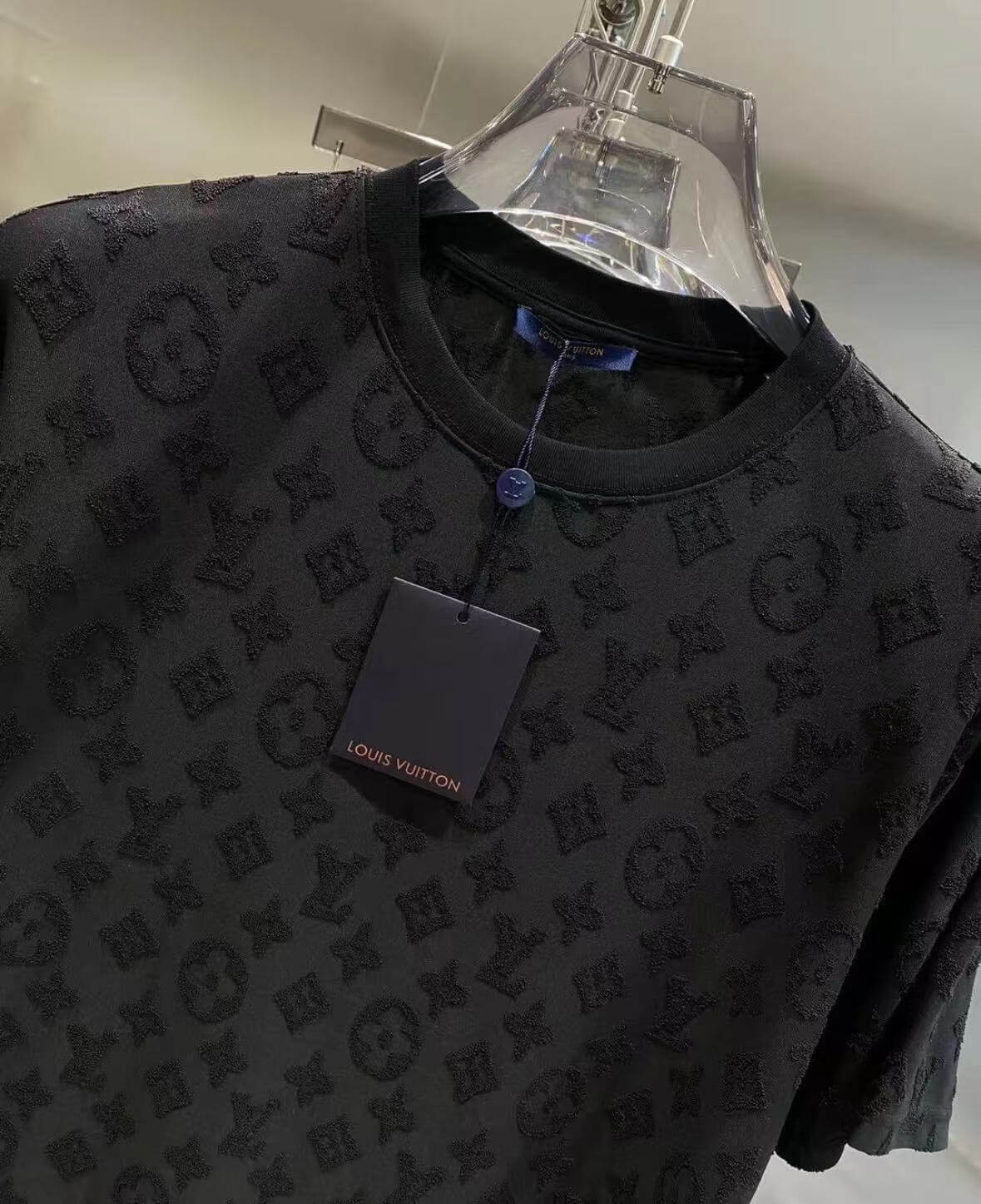 T-shirt à manches courtes et col rond en mousse