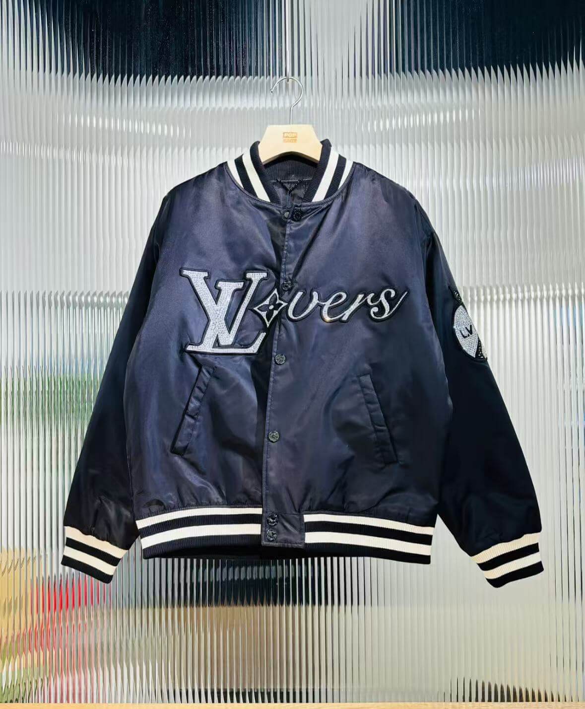 Modische Strass-Baseballjacke