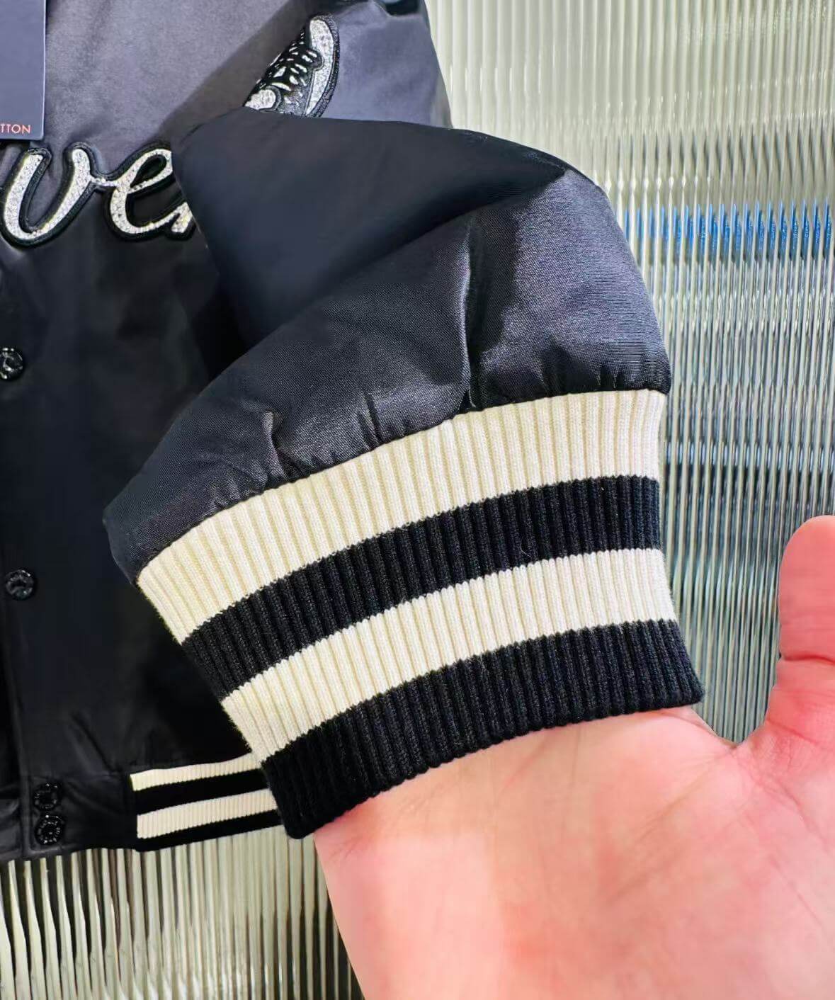 Modische Strass-Baseballjacke