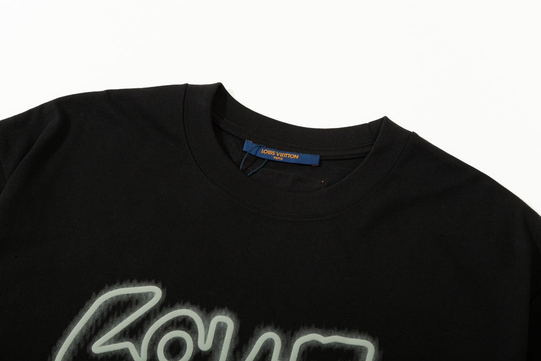 T-shirt imprimé en mousse à lettres