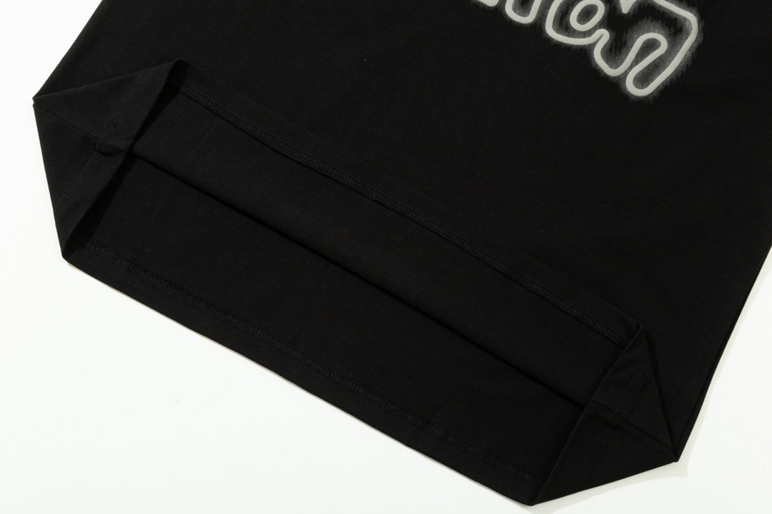 T-shirt imprimé en mousse à lettres
