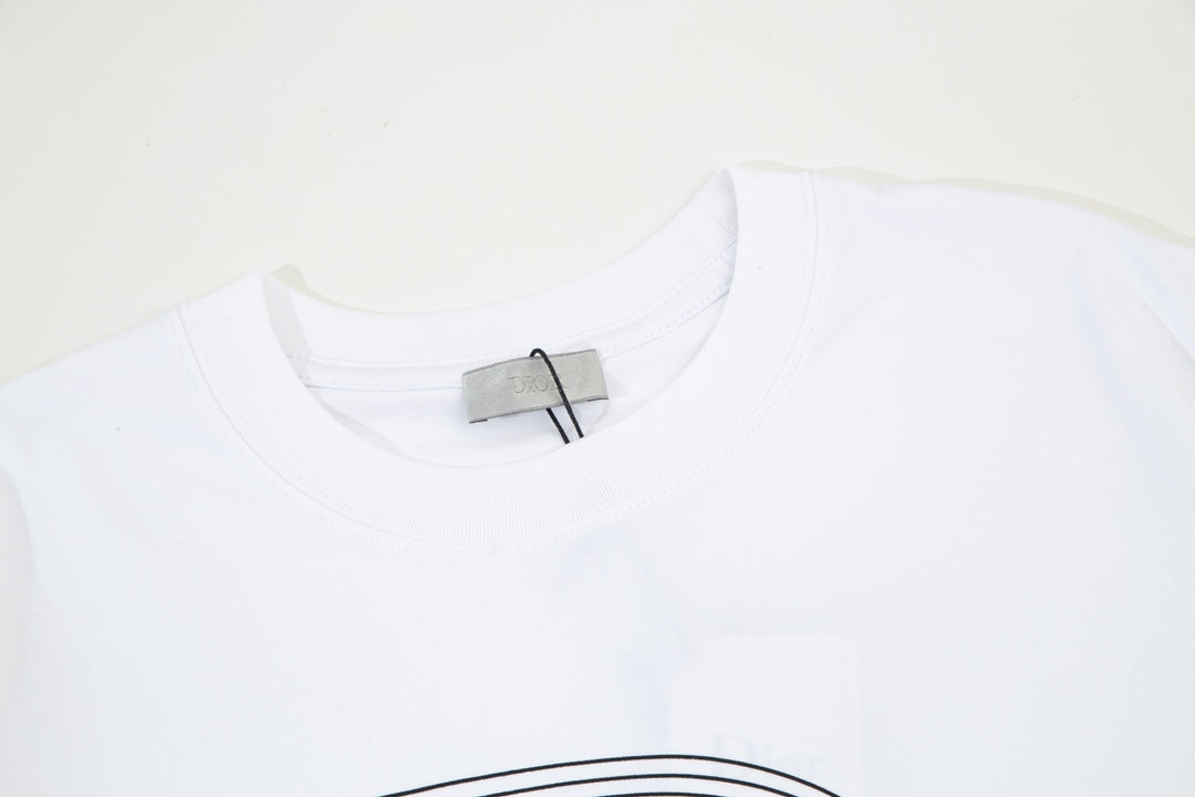 T-shirt à imprimé fantôme dégradé