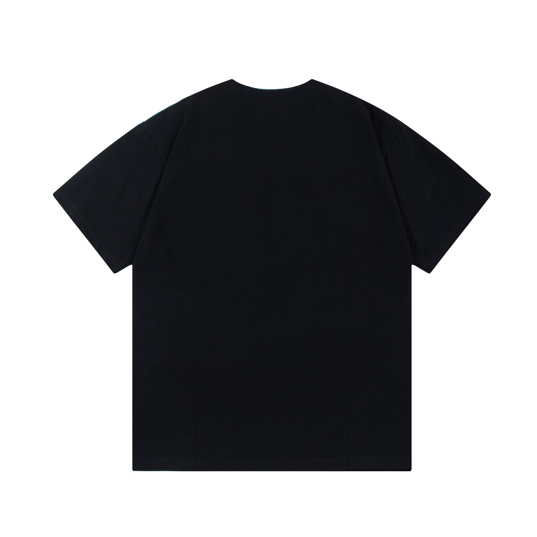 T-shirt à imprimé fantôme dégradé