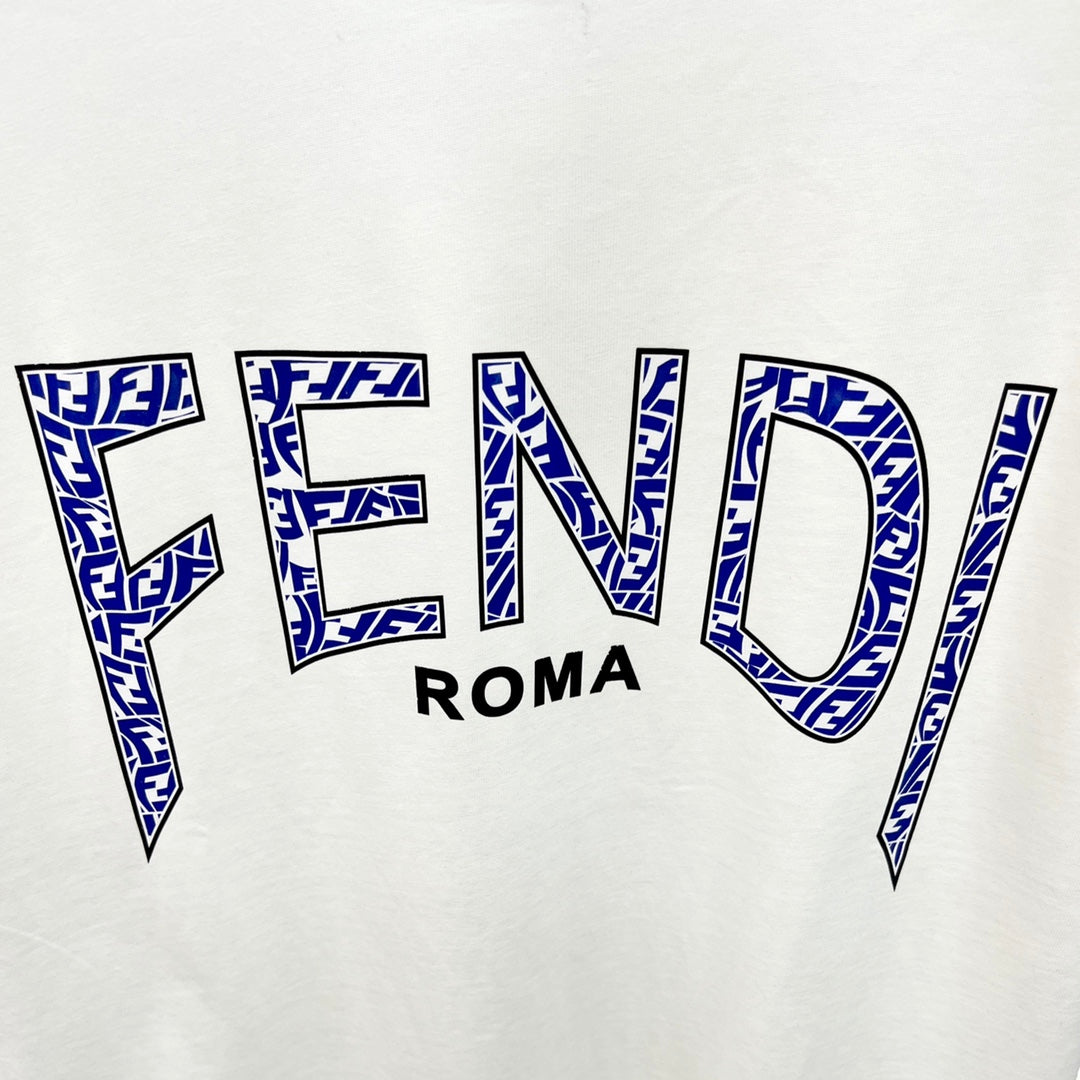 T-shirt bleu classique à imprimé lettre