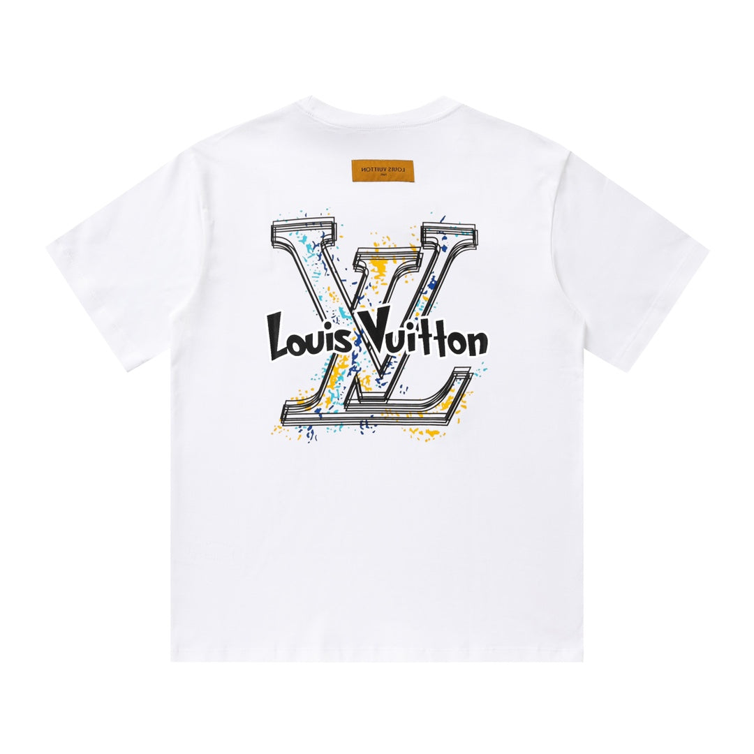 T-shirt jaune imprimé graffiti