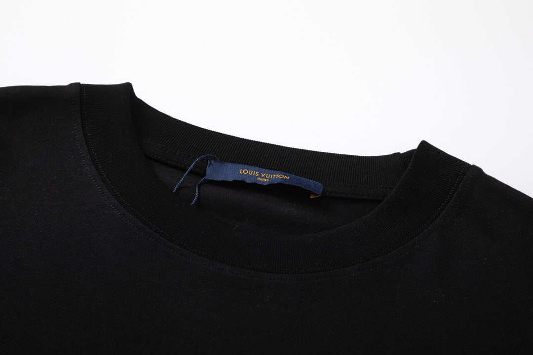 T-shirt jaune imprimé graffiti