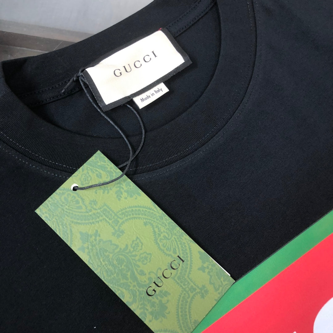 T-shirt imprimé à épissure de couleur