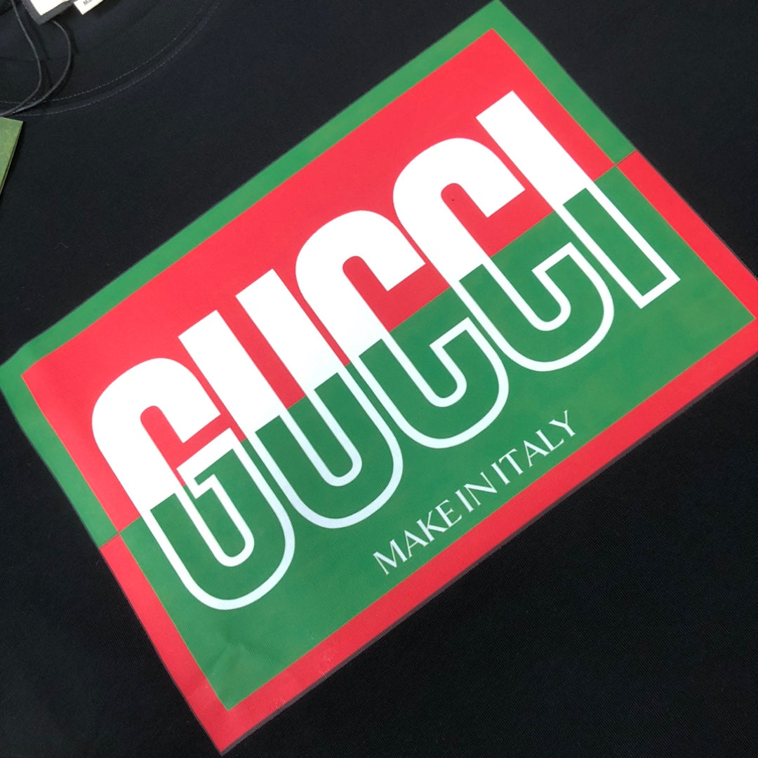T-shirt imprimé à épissure de couleur