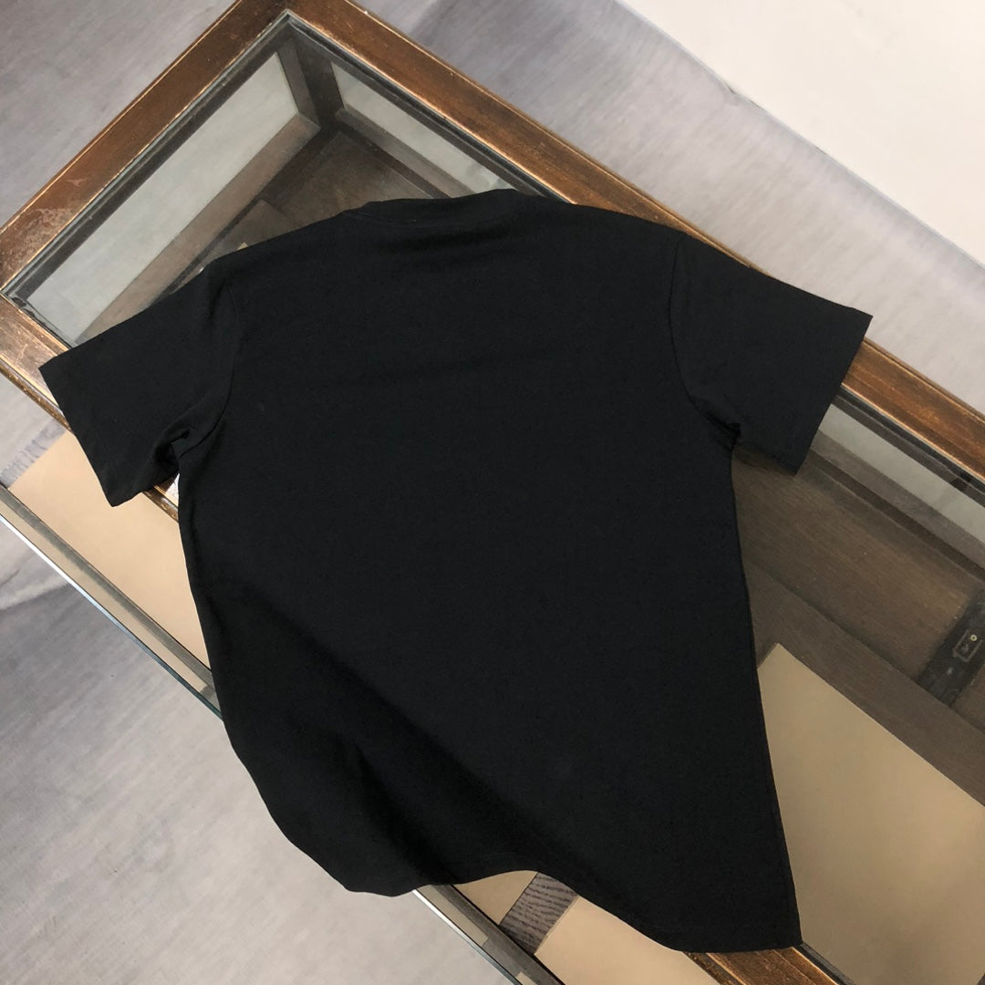 T-shirt imprimé à épissure de couleur