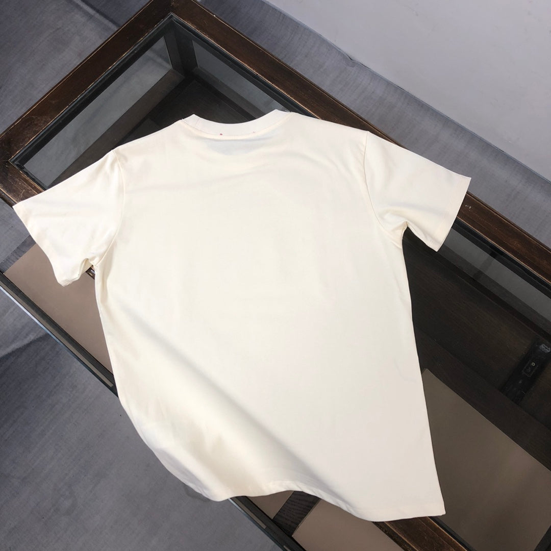 T-shirt imprimé à épissure de couleur