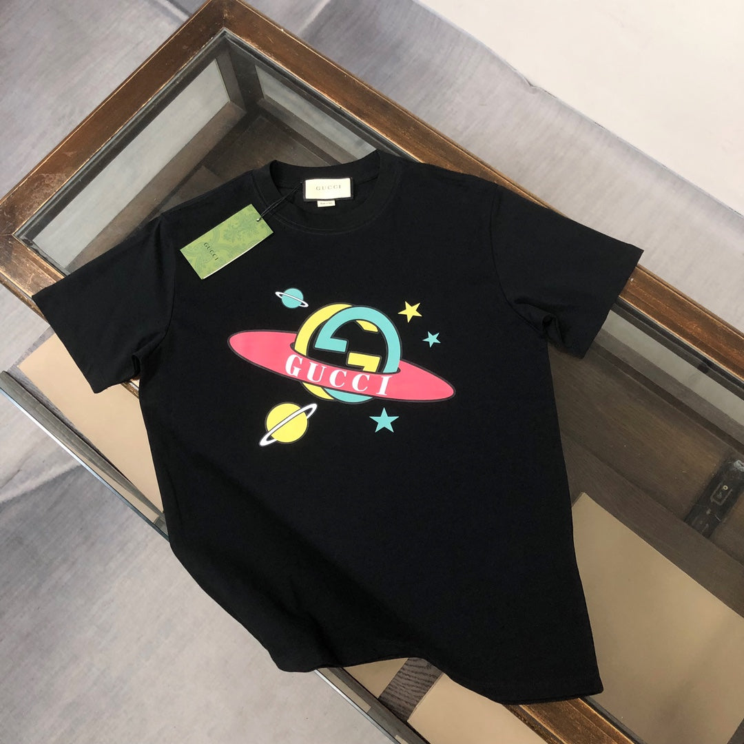 T-shirt imprimé Saturne de dessin animé