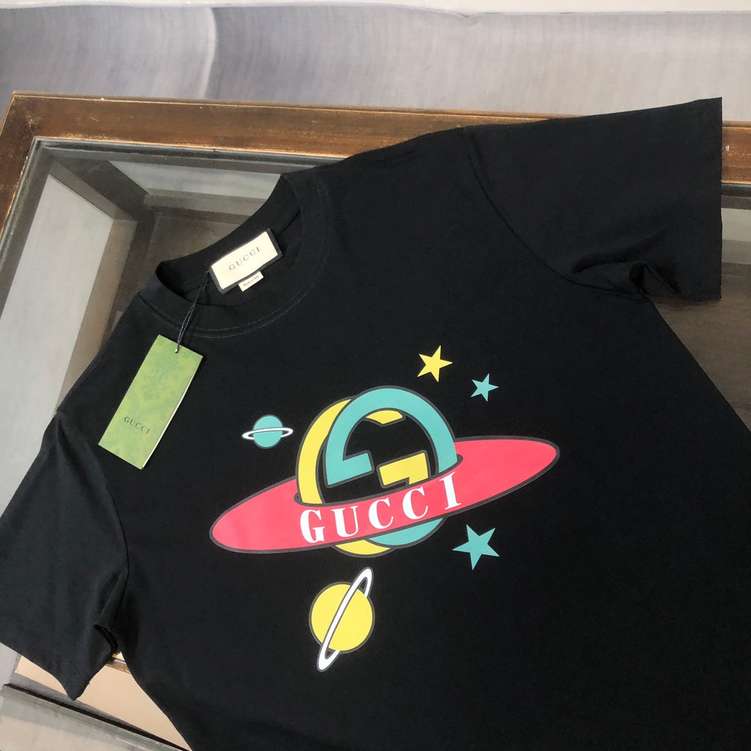 T-shirt imprimé Saturne de dessin animé