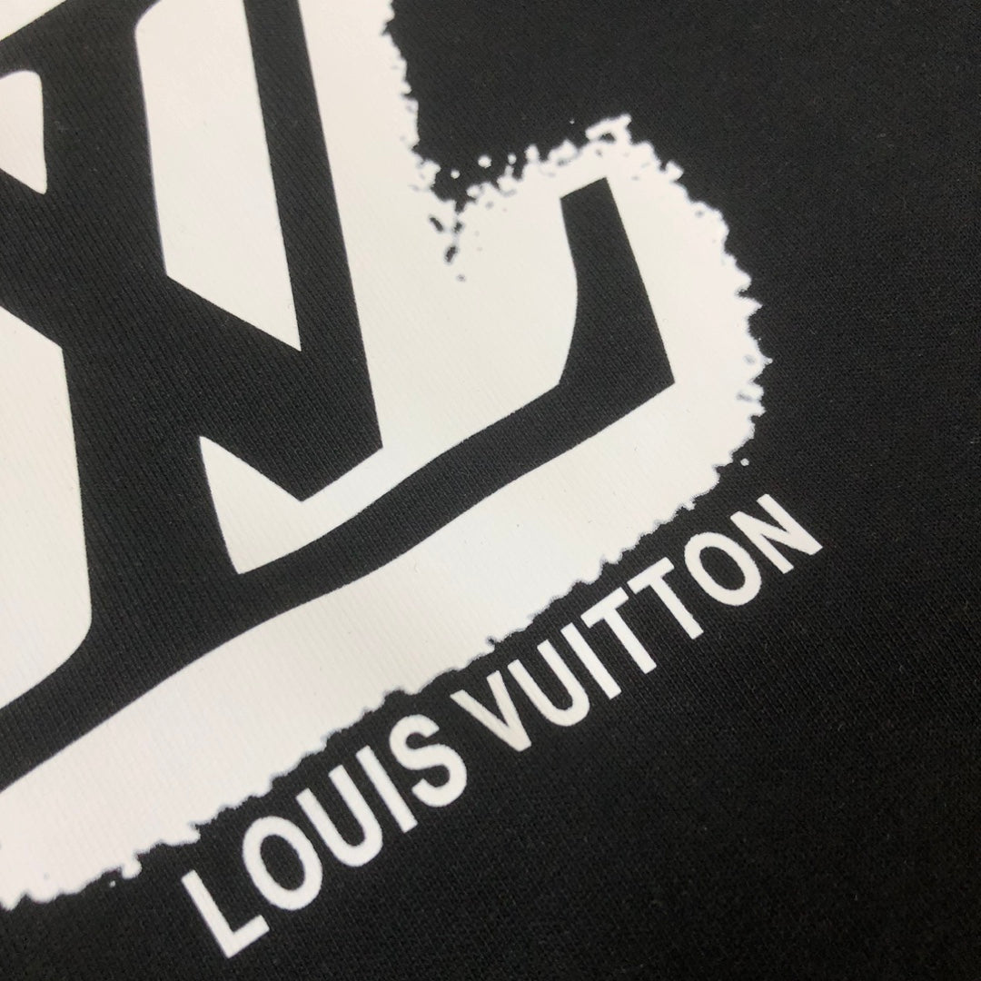T-shirt imprimé contrasté noir et blanc