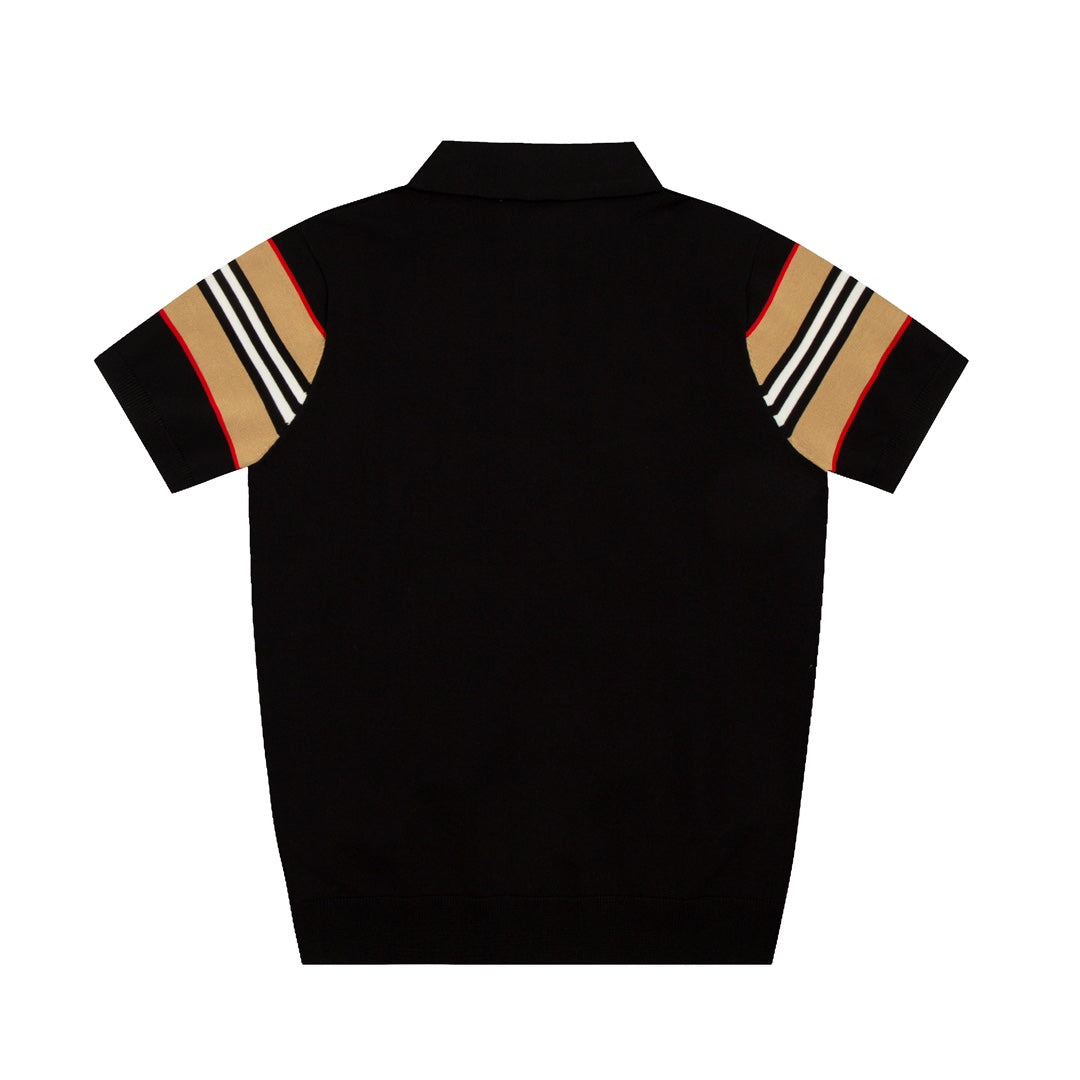 T-shirt à revers extensible en tricot