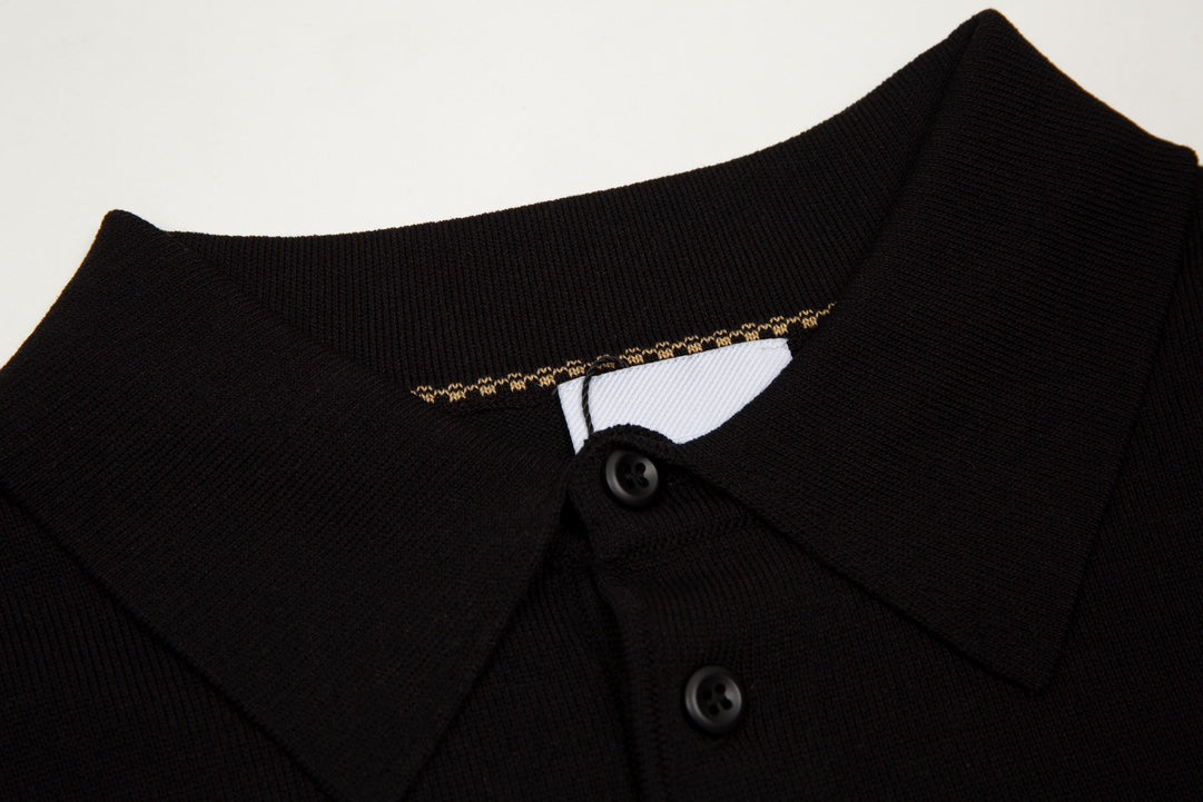 T-shirt à revers extensible en tricot