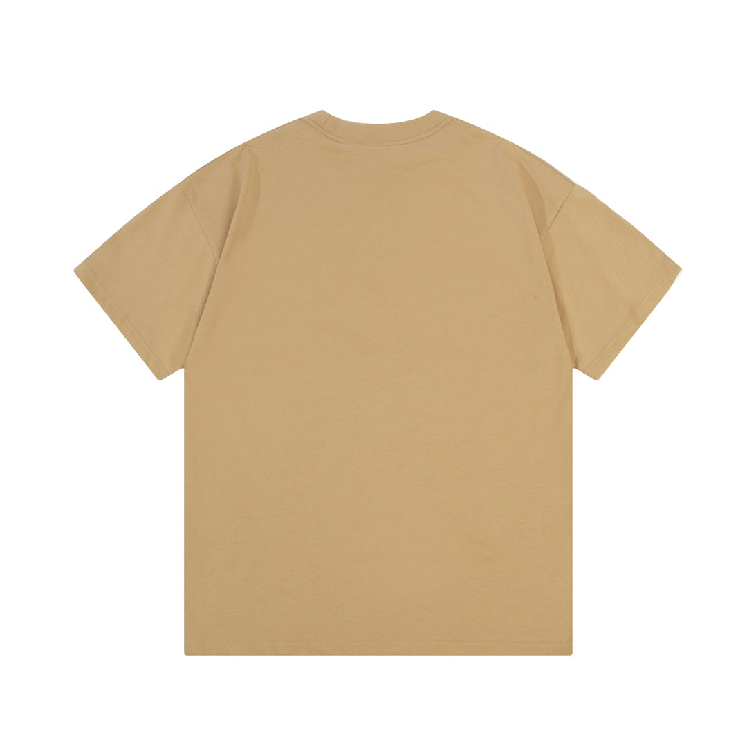 T-shirt imprimé classique marron