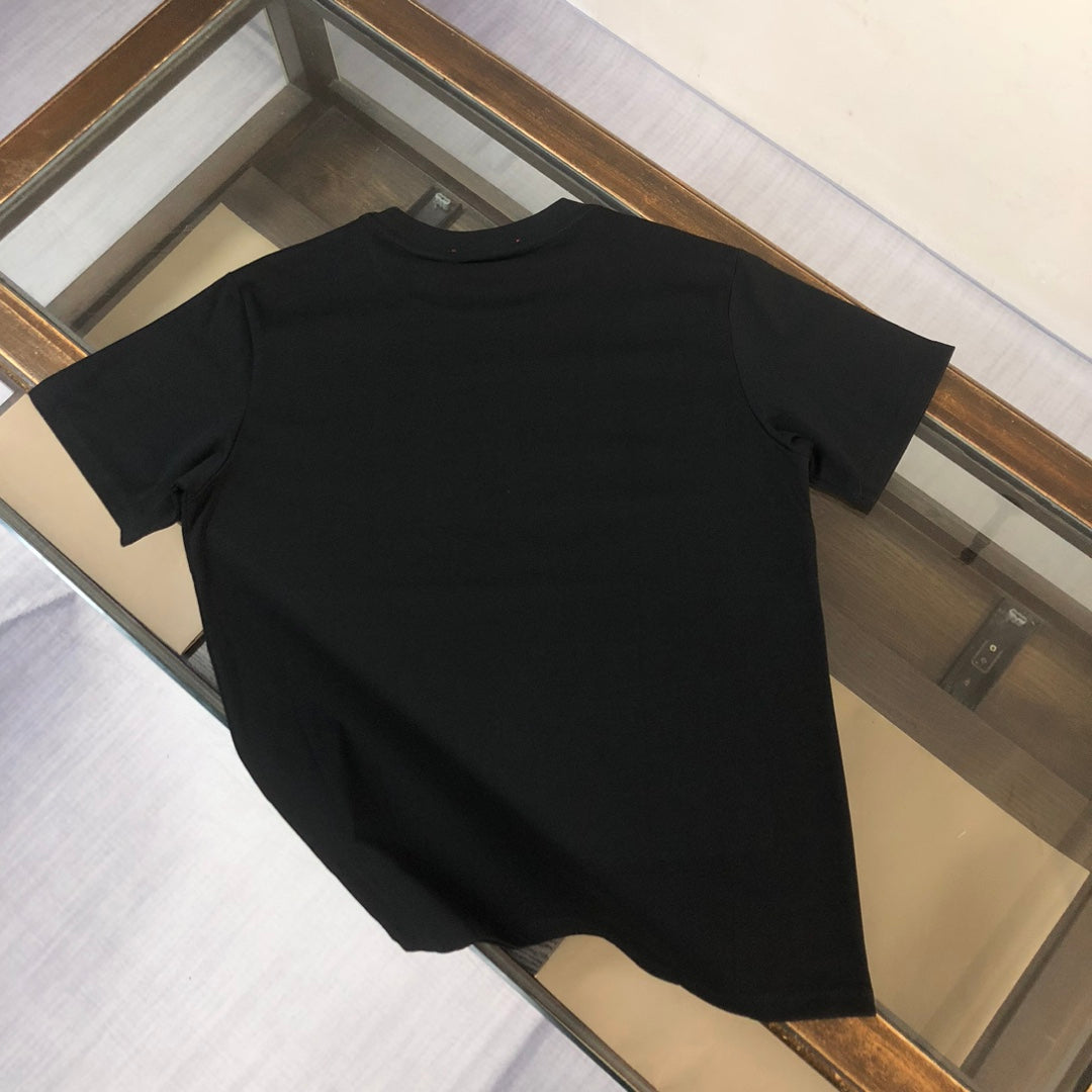T-shirt imprimé carré marron