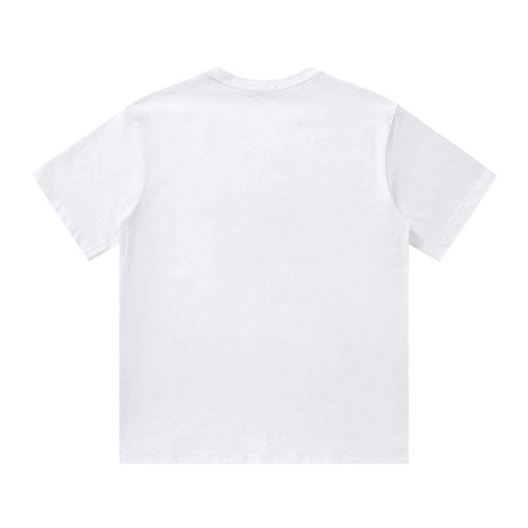 T-shirt à imprimé triangle ondulé