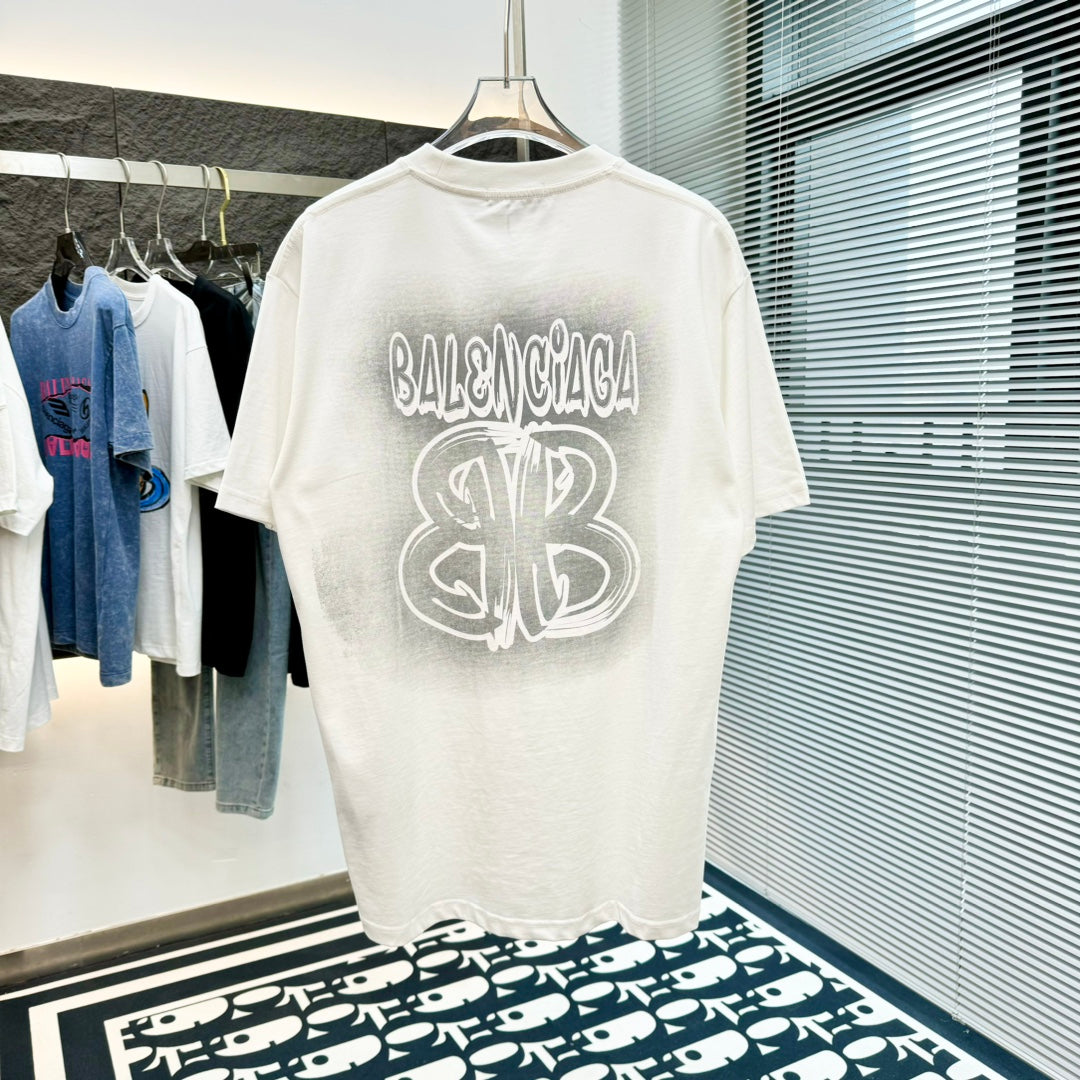 T-shirt imprimé peinture en aérosol
