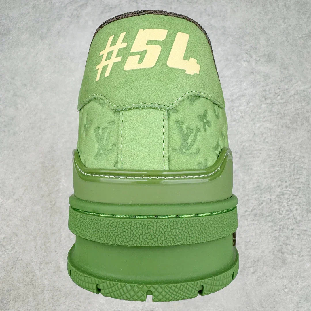 Baskets vertes imprimées en 3D