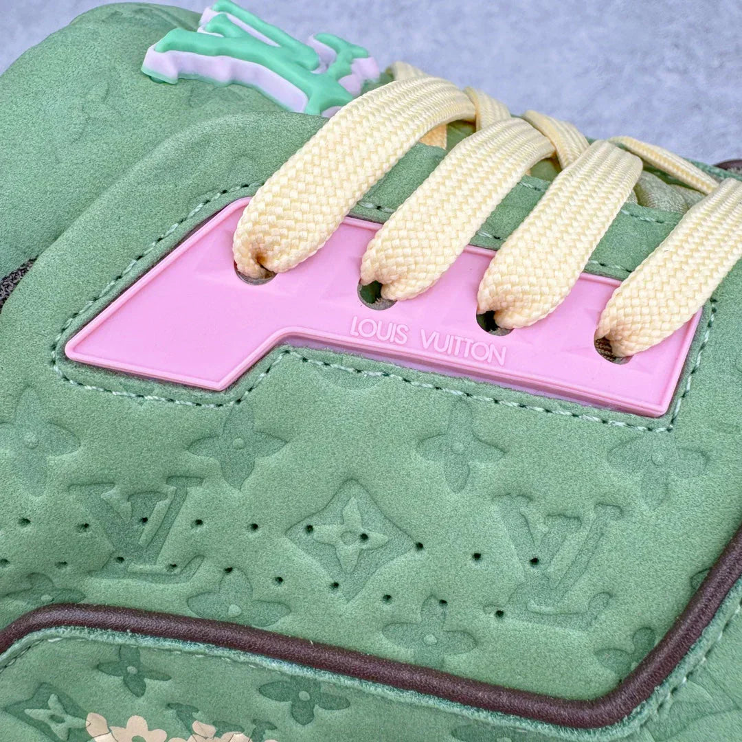 Baskets vertes imprimées en 3D