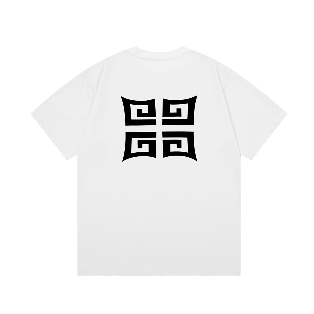 T-shirt imprimé lettre dessinée à la main