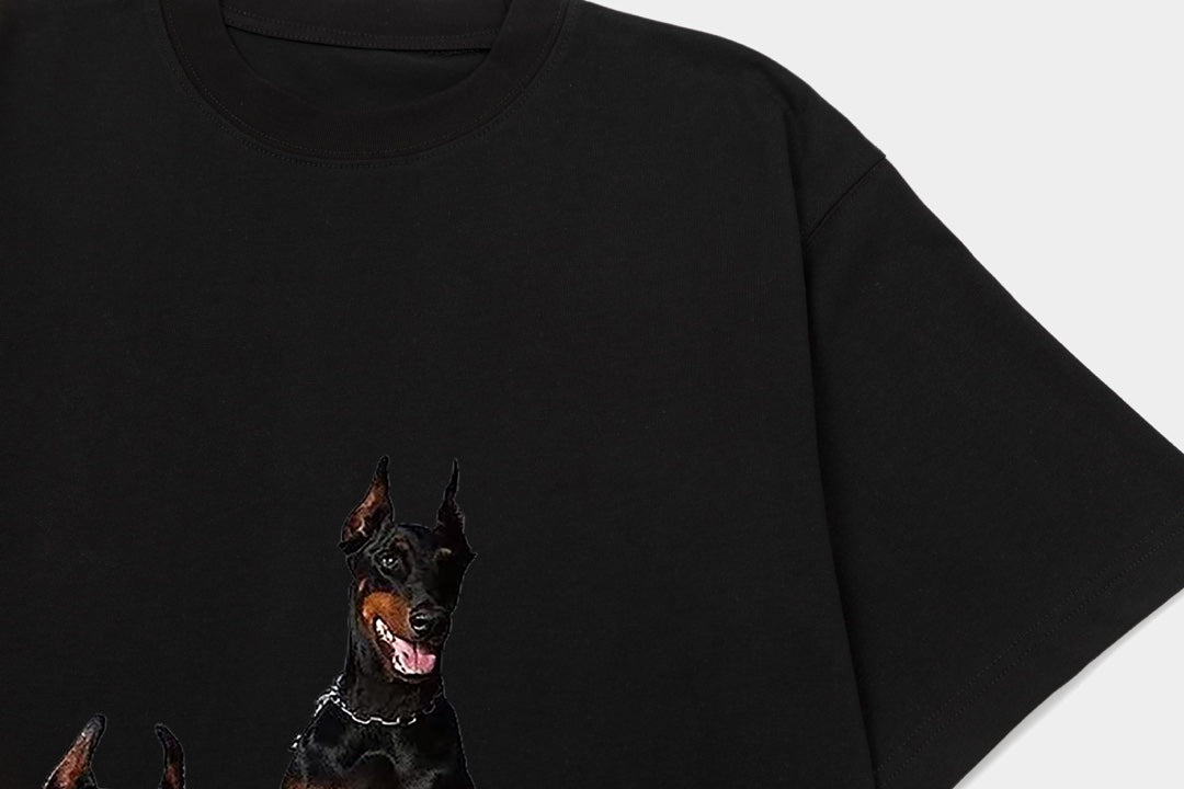 T-shirt imprimé Doberman