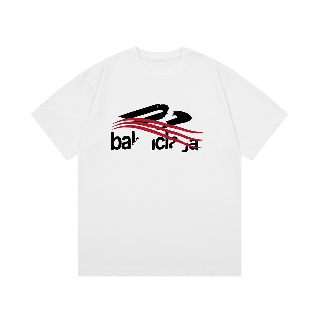 T-shirt imprimé graffiti incomplet