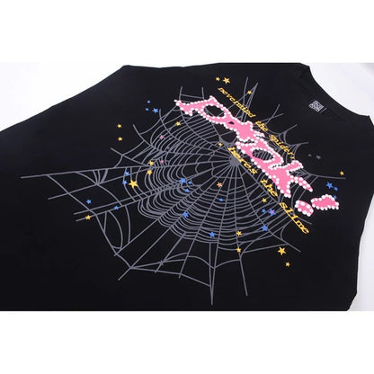 T-shirt classique rose et noir