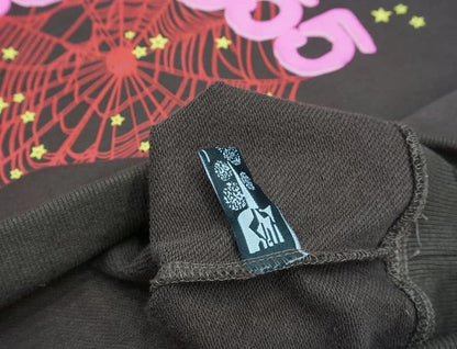 Sweat à capuche marron classique avec numéro