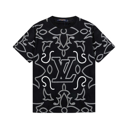 T-shirt à rayures imprimées