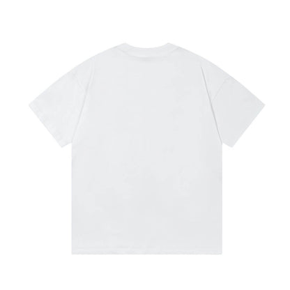T-shirt imprimé lettre jaune