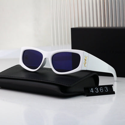 Stilvolle, moderne, quadratische Cat-Eye-Sonnenbrille