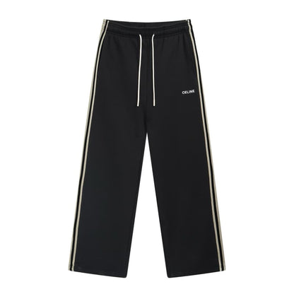 Embroidered Cotton Casual Pants