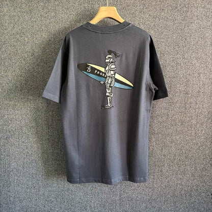 T-shirt imprimé planche de surf Big Rider
