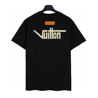 Gelbes T-Shirt mit Buchstaben-Print