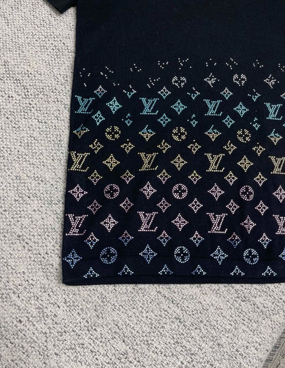 T-shirt à diamants colorés