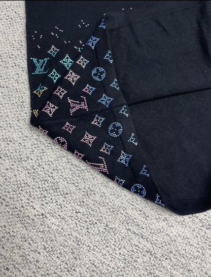 T-shirt à diamants colorés