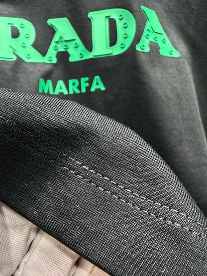 T-shirt graphique en silicone vert