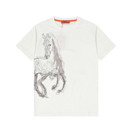 T-shirt brodé cheval