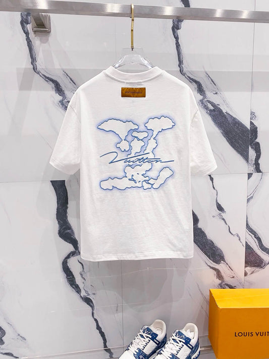 T-Shirt mit Tintenstrahlstickerei