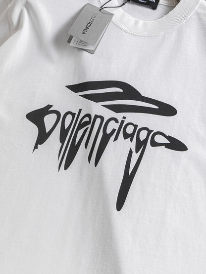 T-shirt à motif déchiré