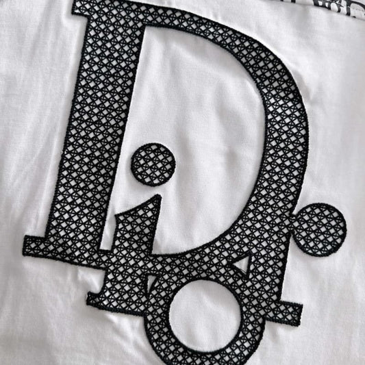 Embroidered Patterned Collar & Emblem Black Sweatshirt