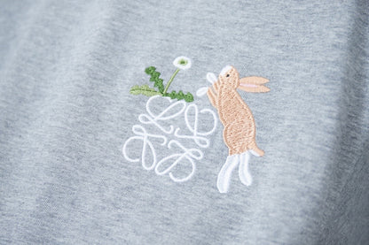 T-shirt brodé lapin